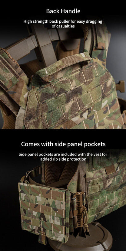 Chaleco Táctico K19 Plate Carrier Molle